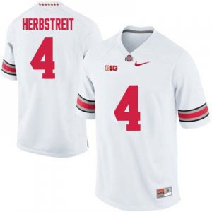 Men's NCAA Ohio State Buckeyes Kirk Herbstreit #4 College Stitched Authentic Nike White Football Jersey XR20P18GE